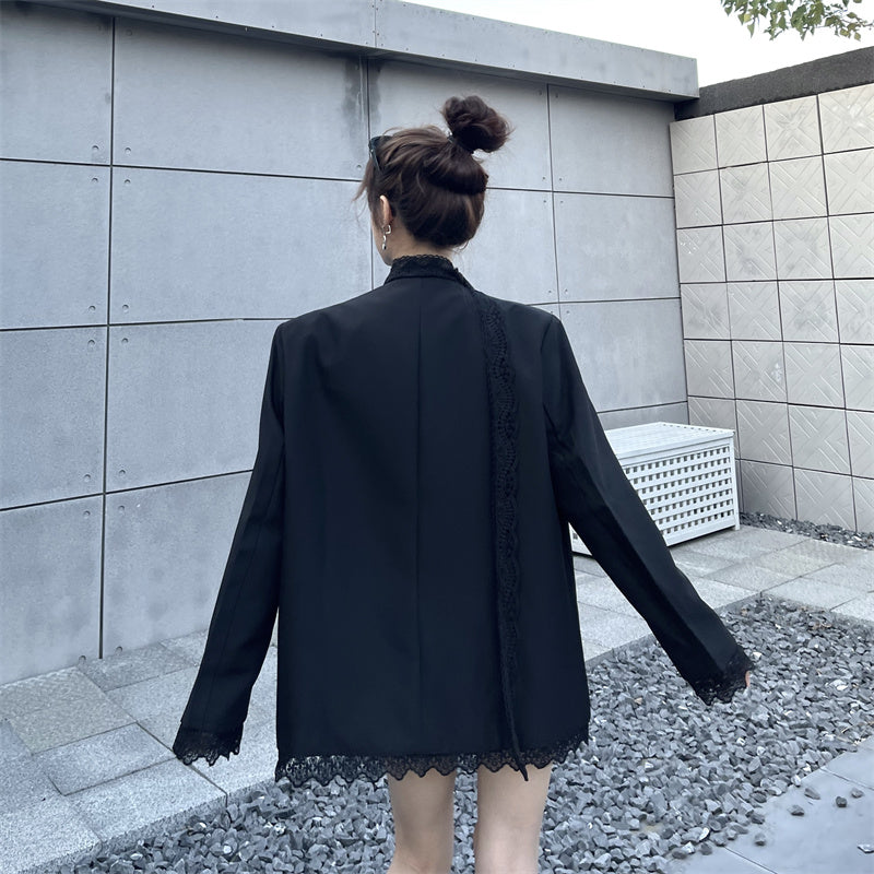 Ethereal Gothic Oversize Blazer