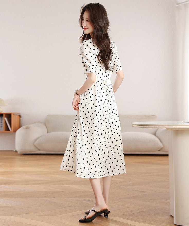 The Juliette Polka Dot Midi Dress