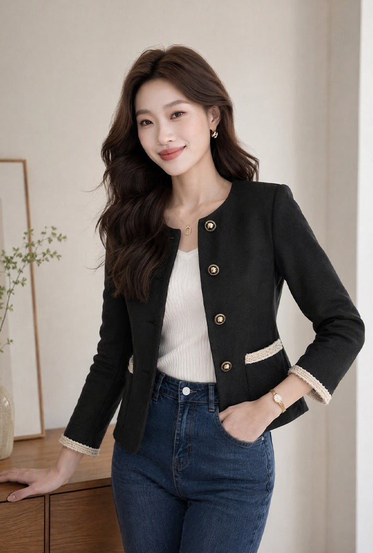 The Boulevard French-Style Crop Jacket