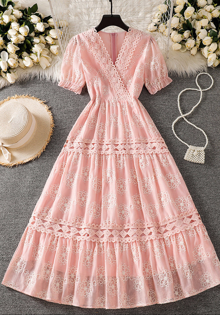 Amelia Vintage Lace Maxi Dress