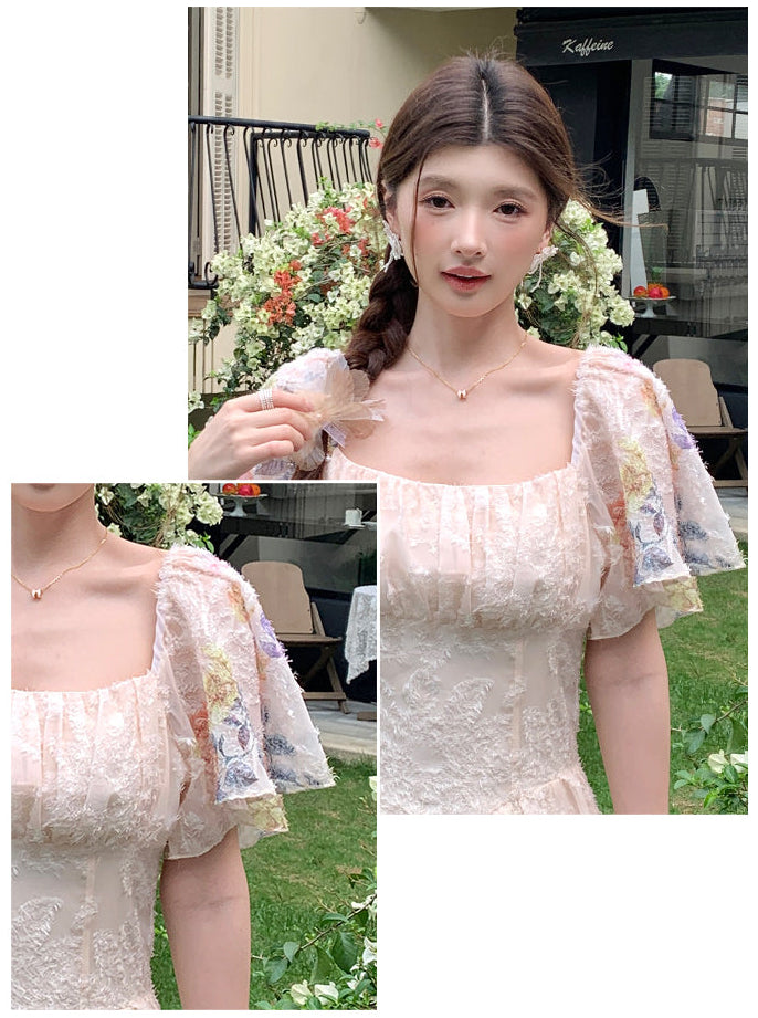 Heritage Floral Border Print Gown