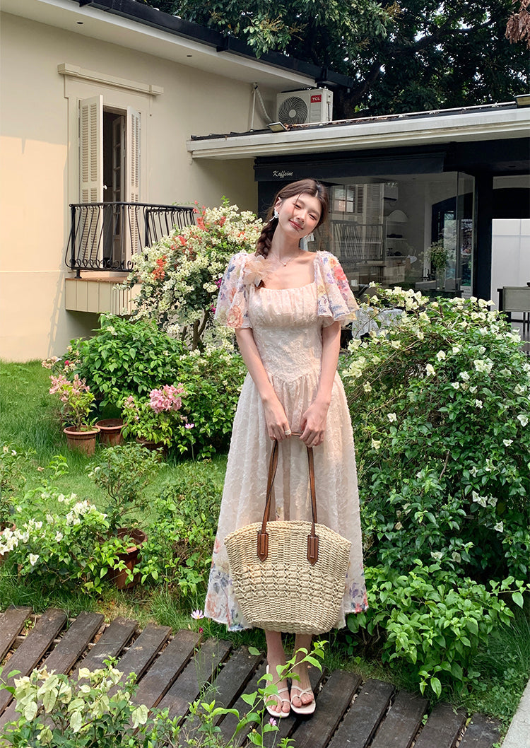 Heritage Floral Border Print Gown