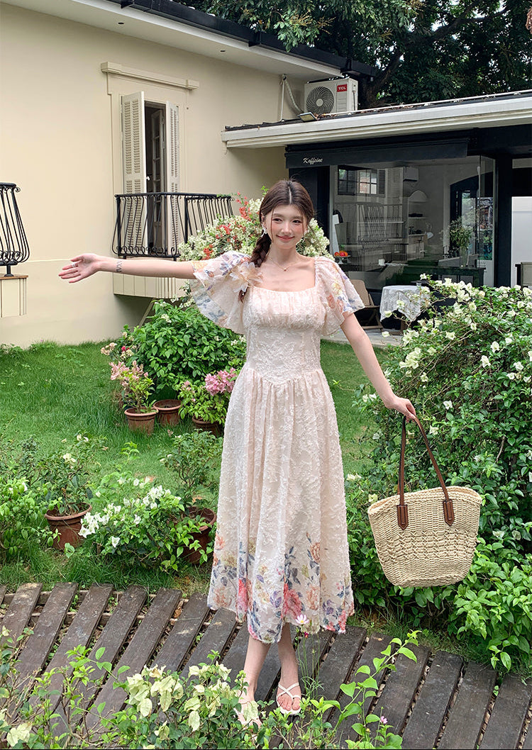 Heritage Floral Border Print Gown