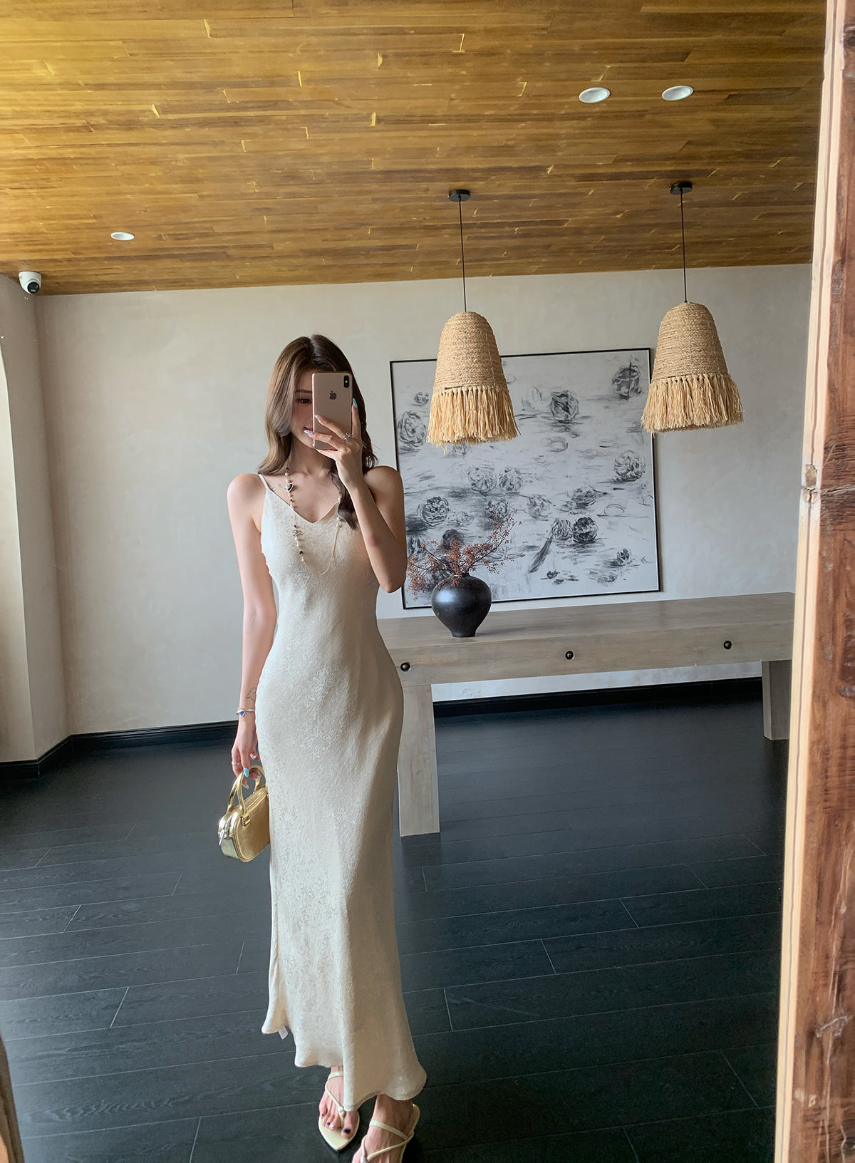 The Verona Jacquard Maxi Dress