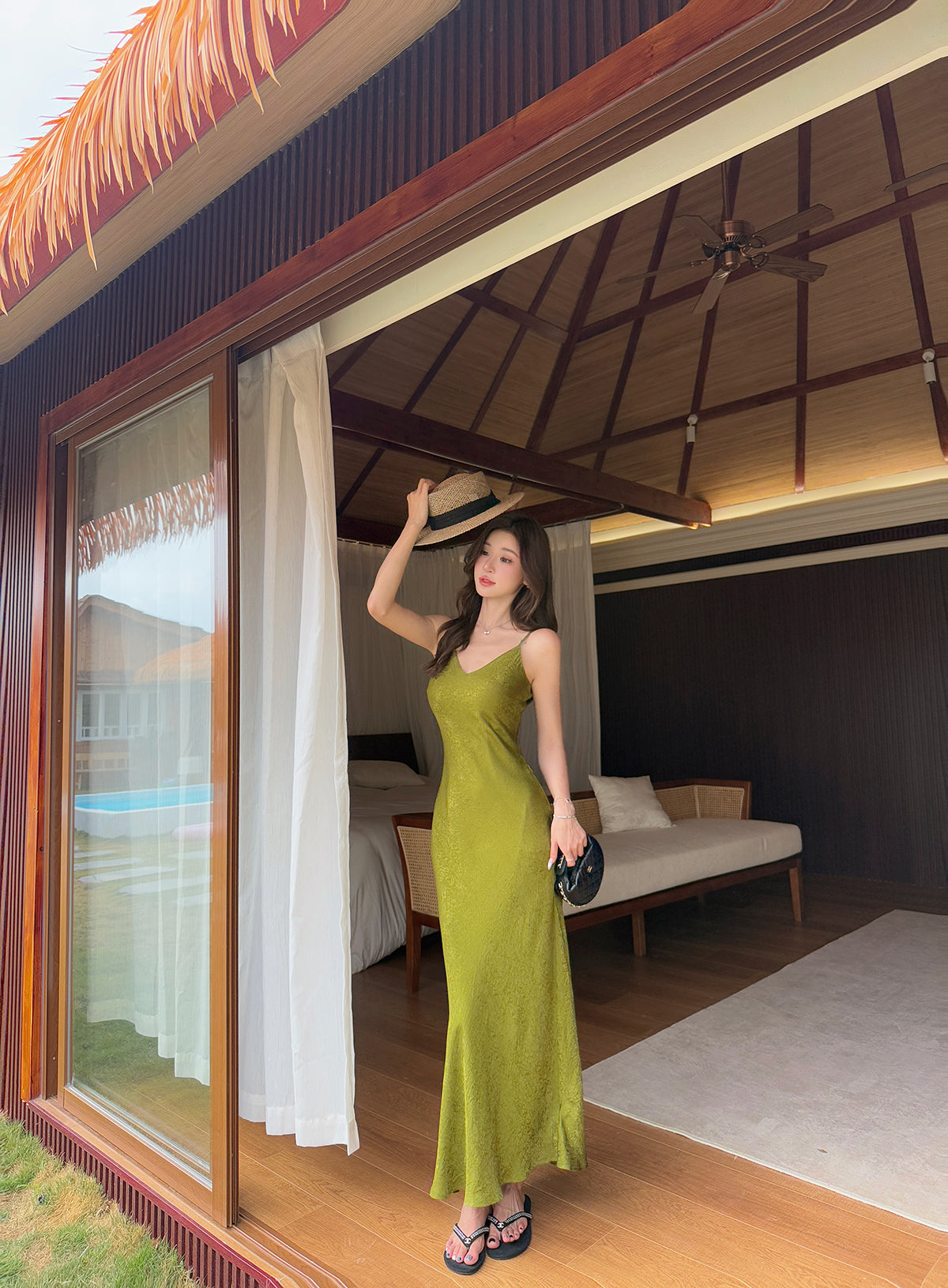 The Verona Jacquard Maxi Dress