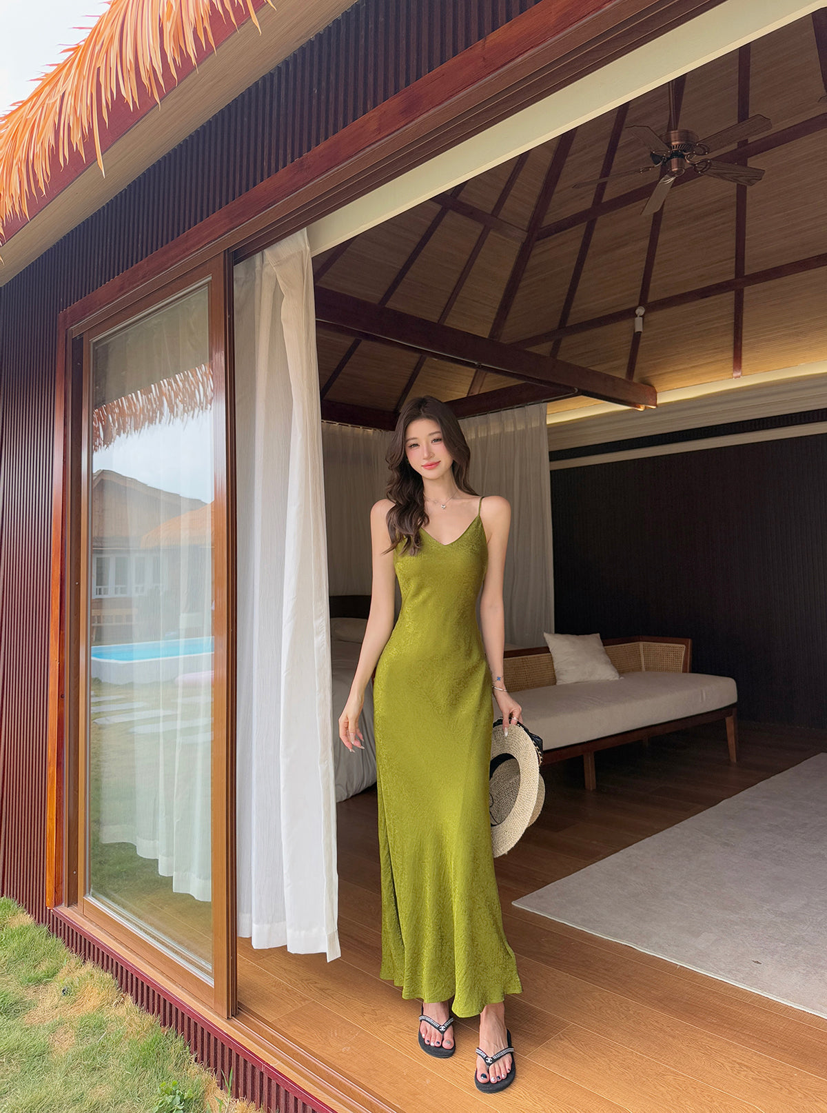 The Verona Jacquard Maxi Dress