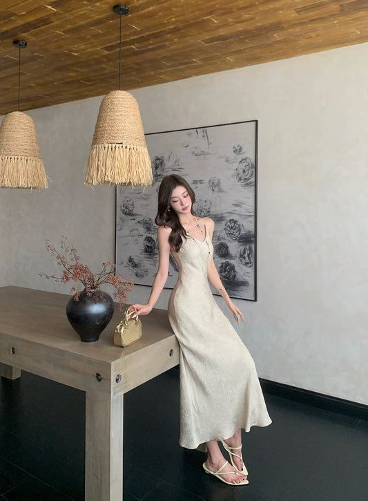 The Verona Jacquard Maxi Dress