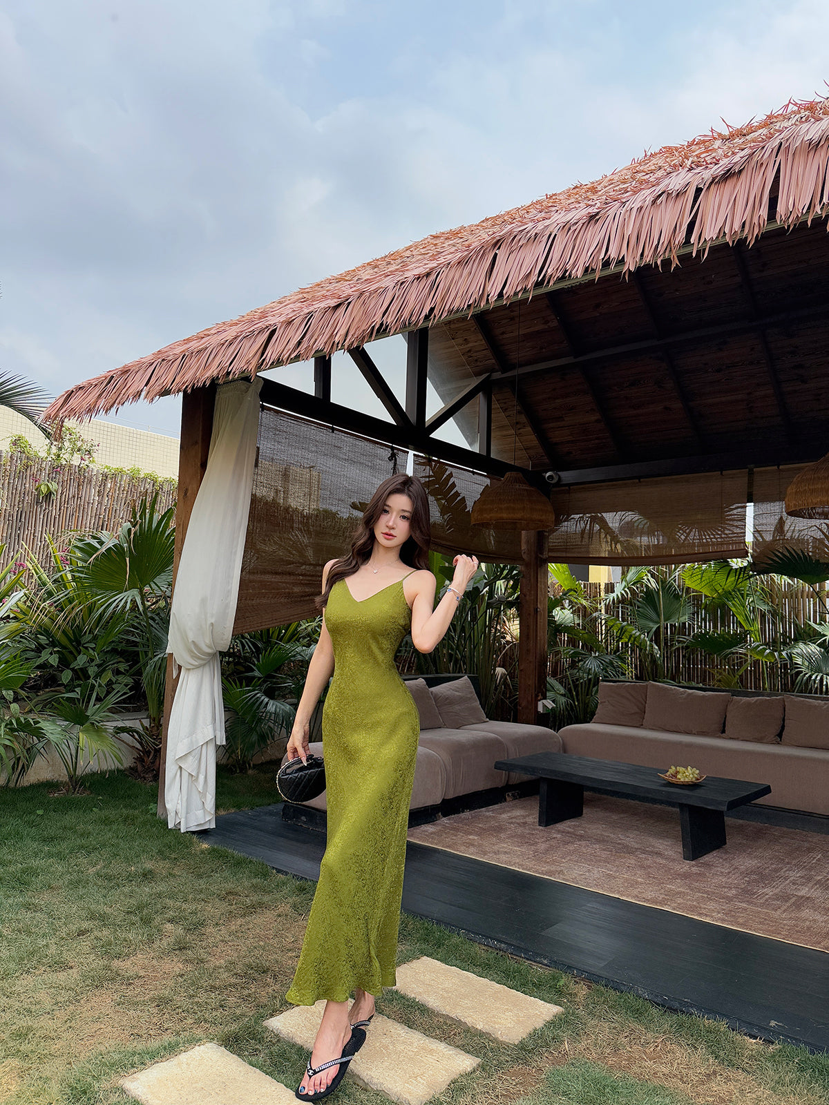 The Verona Jacquard Maxi Dress