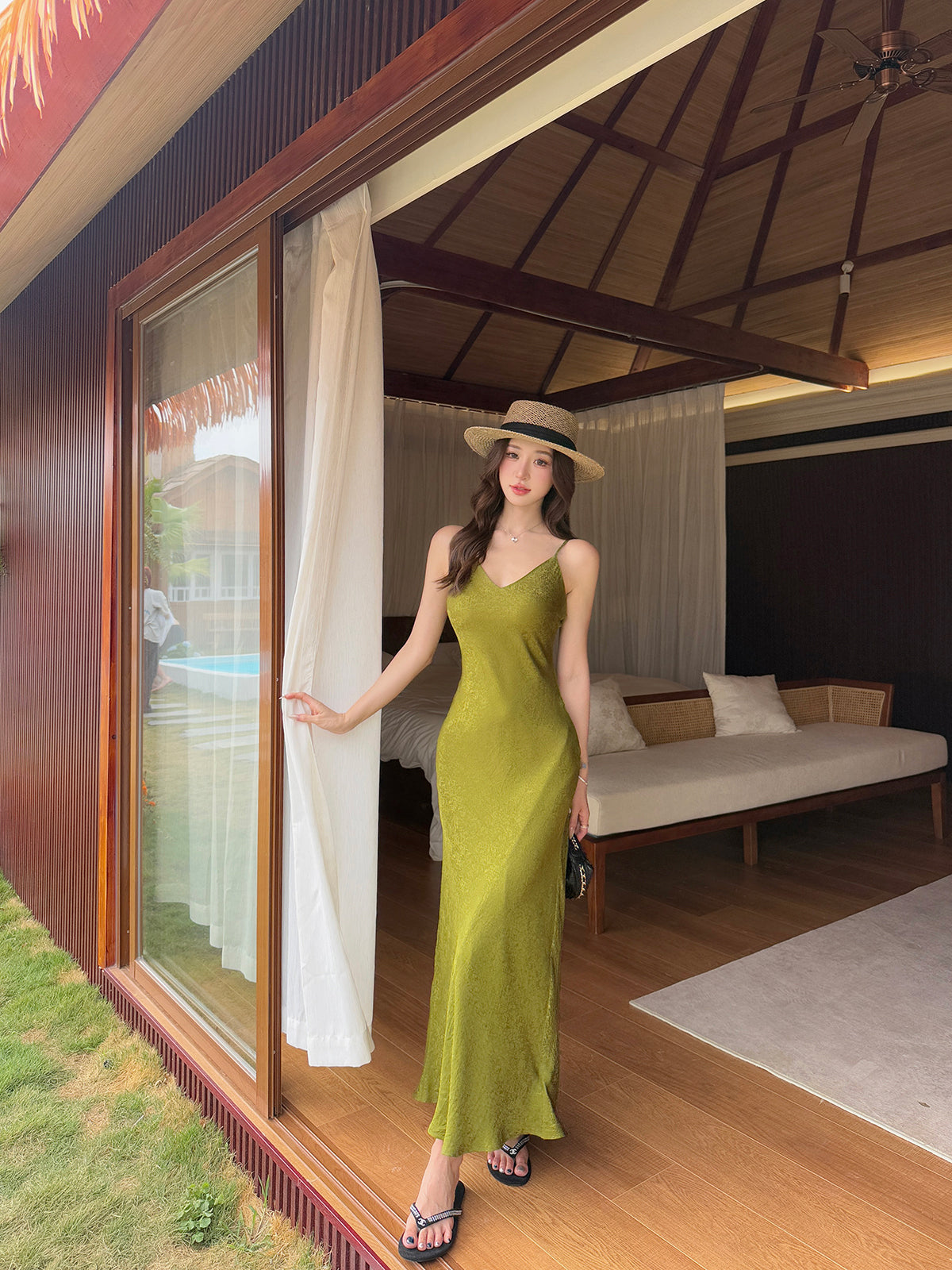 The Verona Jacquard Maxi Dress