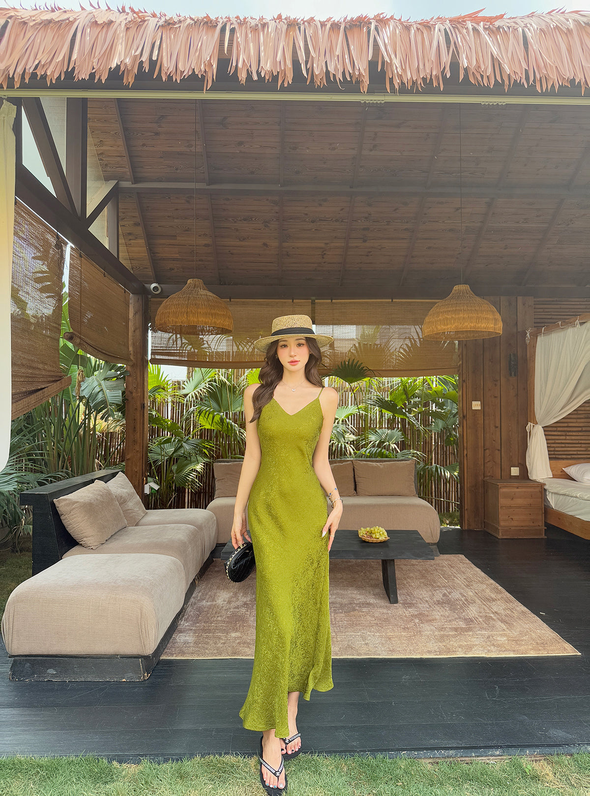 The Verona Jacquard Maxi Dress