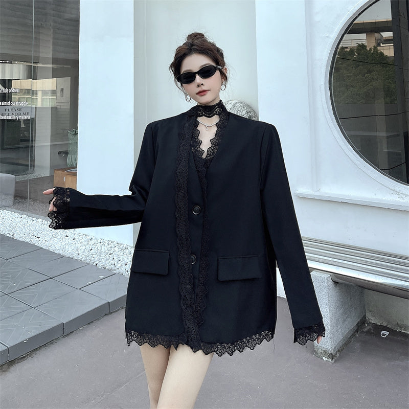 Ethereal Gothic Oversize Blazer
