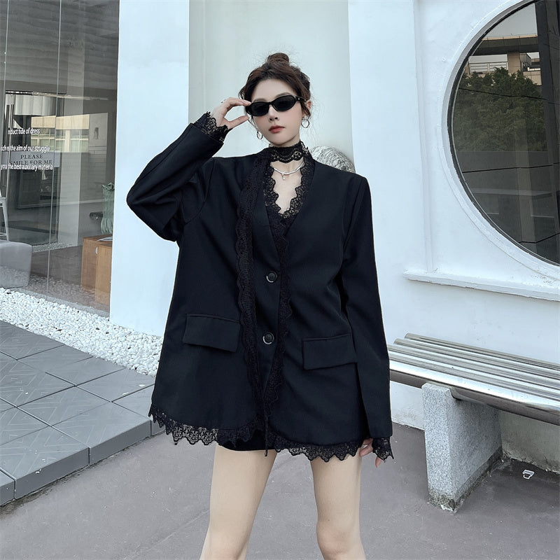 Ethereal Gothic Oversize Blazer