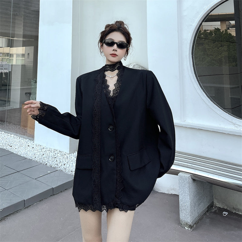 Ethereal Gothic Oversize Blazer