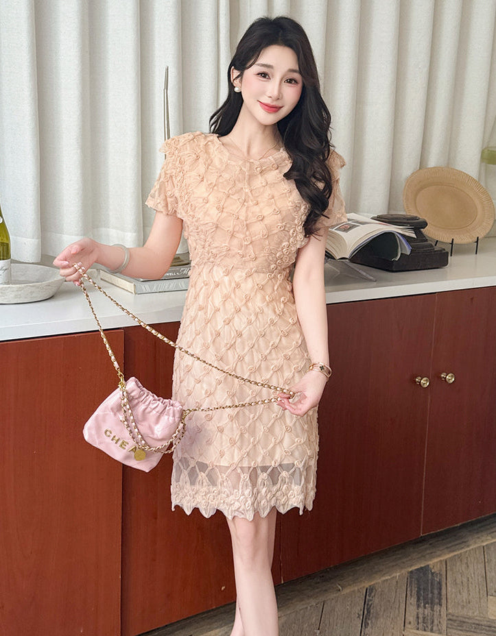 Valerie Embroidered Sheath Dress