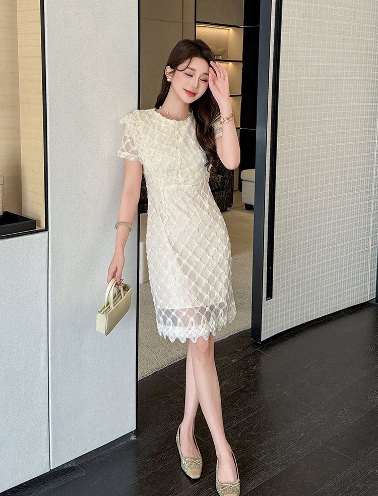 Valerie Embroidered Sheath Dress