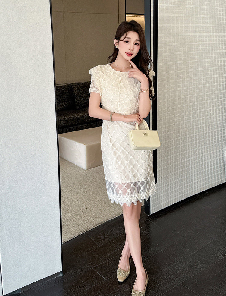 Valerie Embroidered Sheath Dress