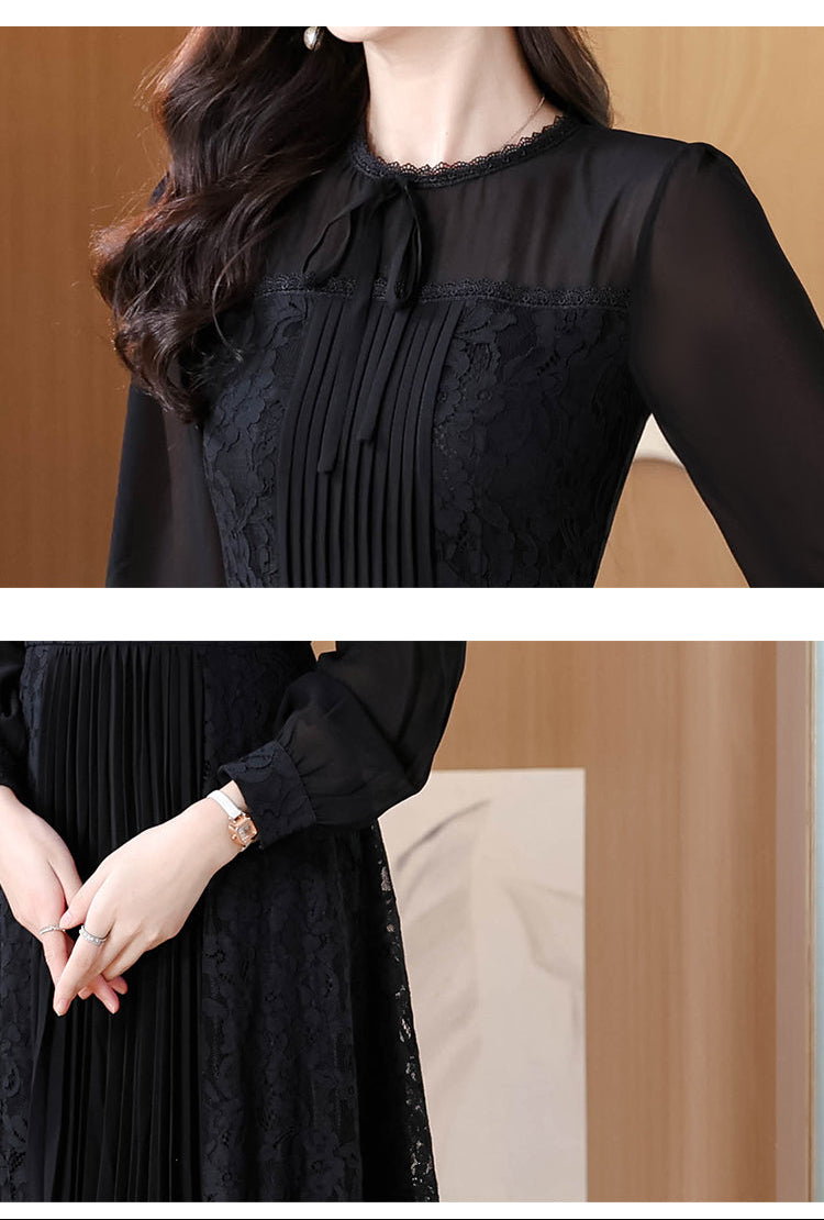 Seraphina Victorian-Inspired Mesh & Lace Dress