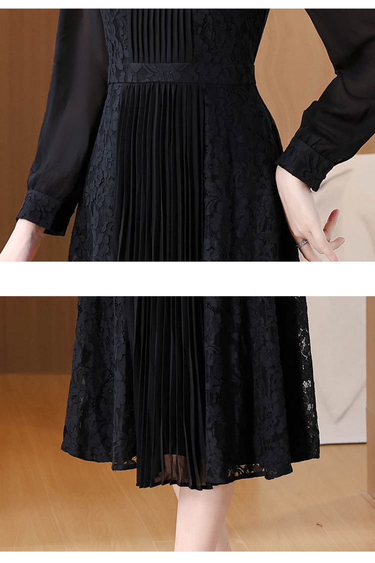 Seraphina Victorian-Inspired Mesh & Lace Dress