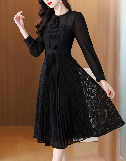 Seraphina Victorian-Inspired Mesh & Lace Dress