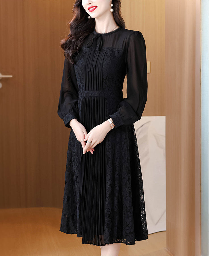 Seraphina Victorian-Inspired Mesh & Lace Dress