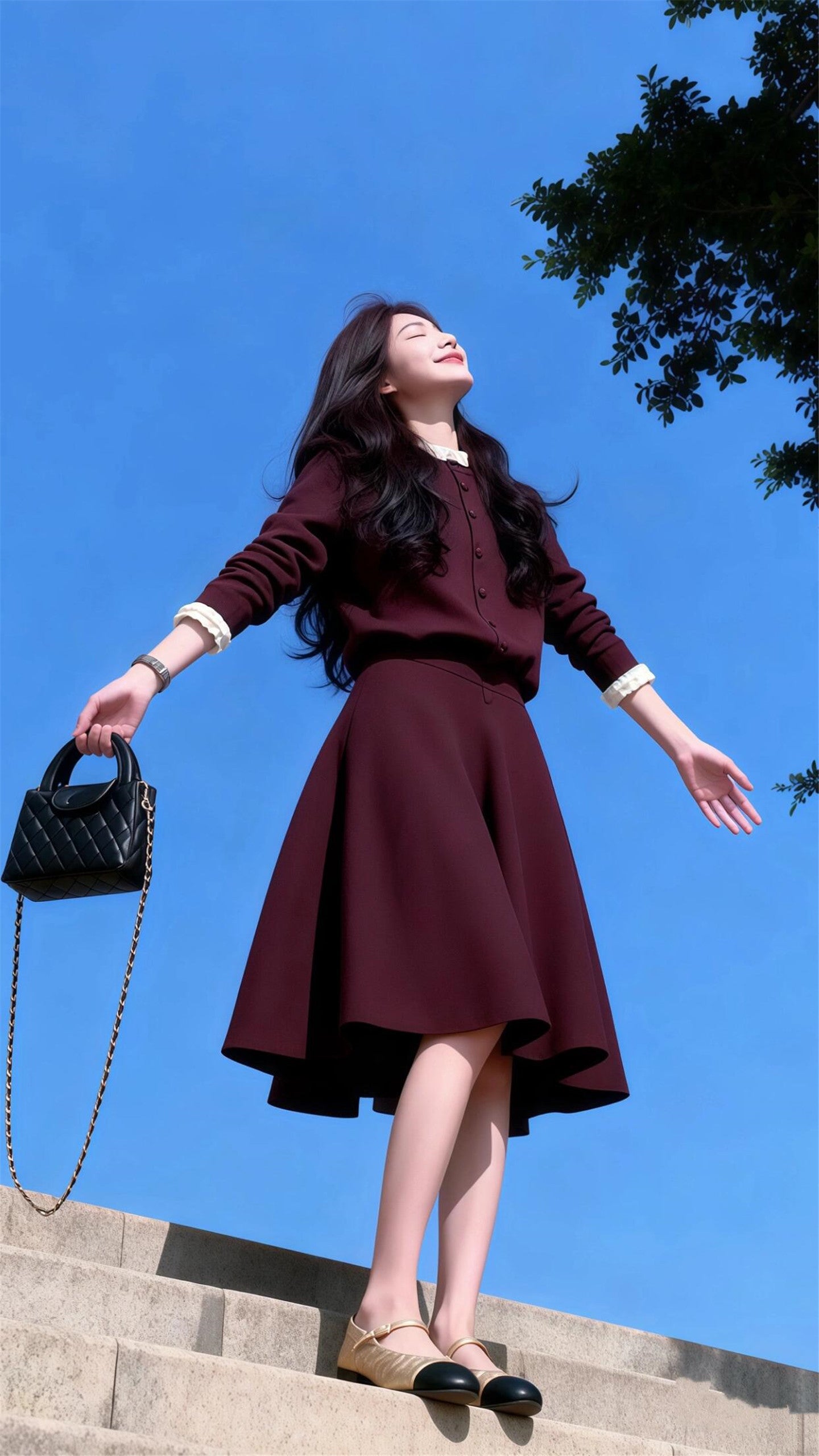 The Heritage Pleated Skirt Set