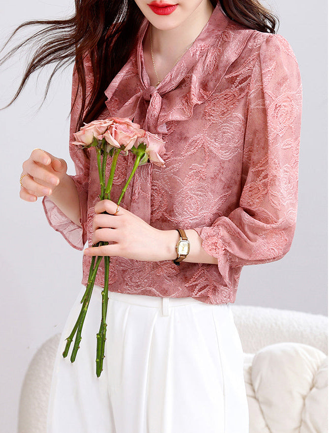 Enchanted Garden Bow-Tie Floral Top
