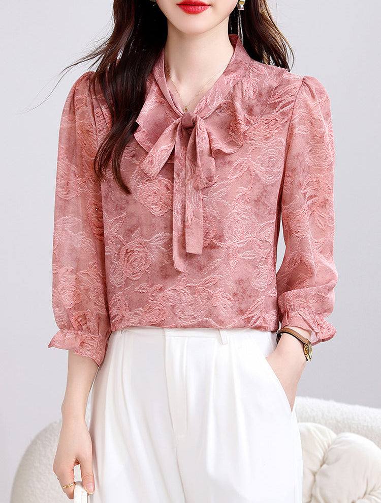 Enchanted Garden Bow-Tie Floral Top