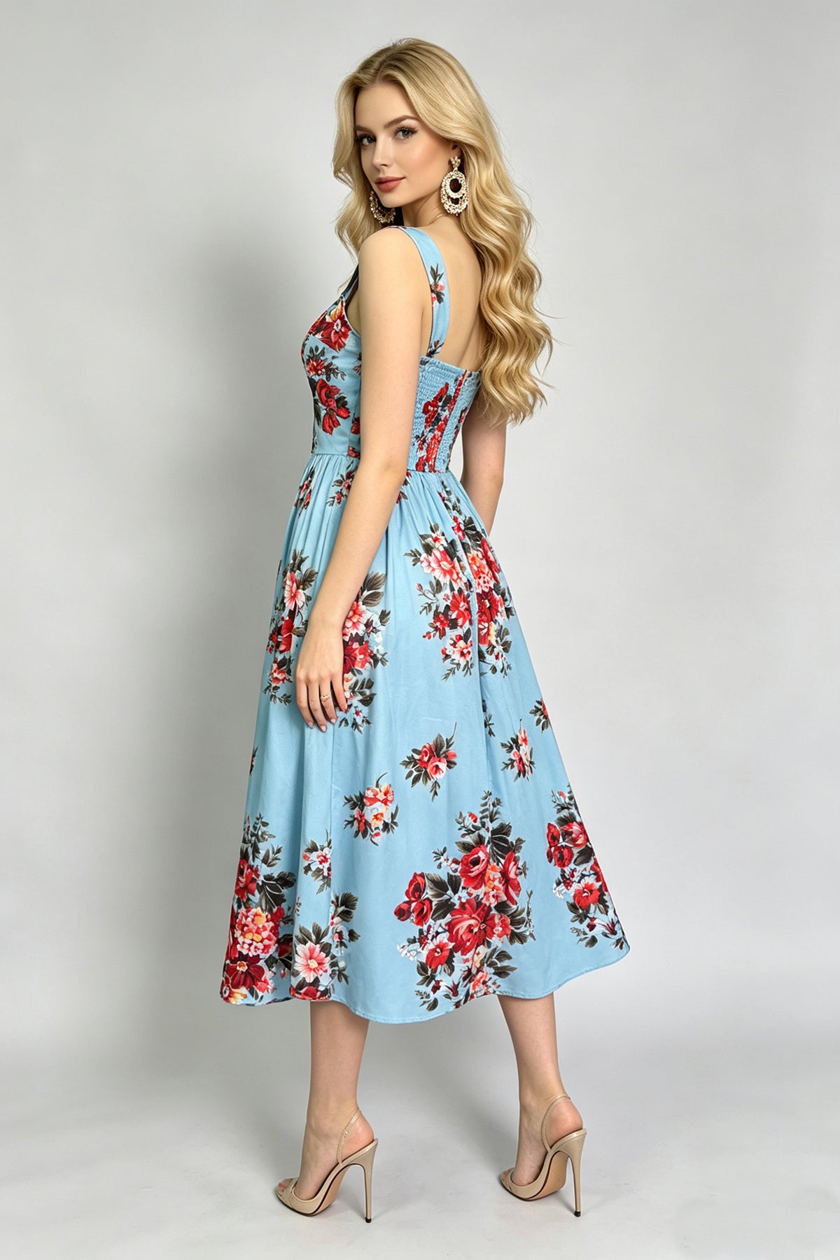 Scarlett Floral Sweetheart A-Line Dress