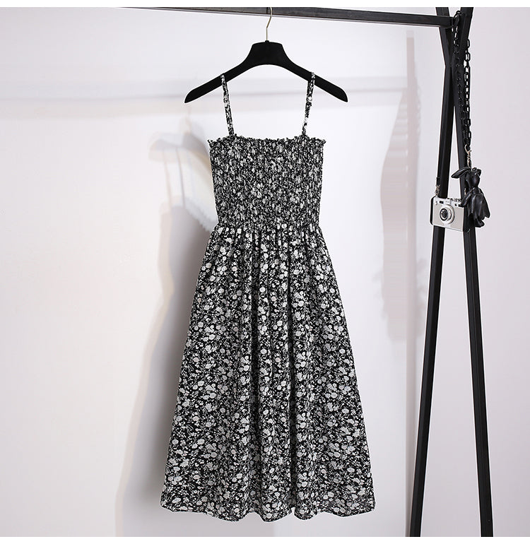 French Cottage Floral Midi Dress & Short-Sleeve Cardigan Set