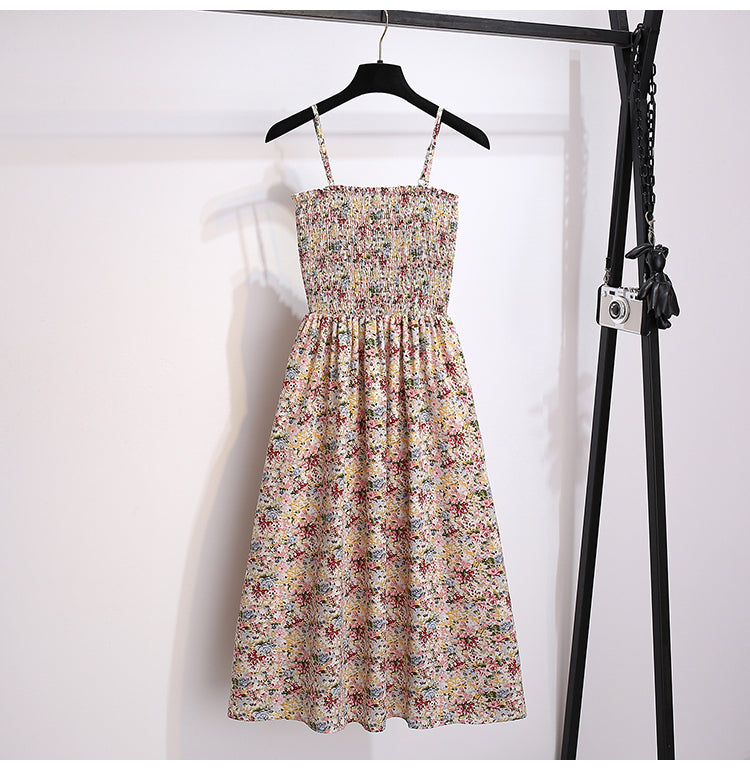 French Cottage Floral Midi Dress & Short-Sleeve Cardigan Set