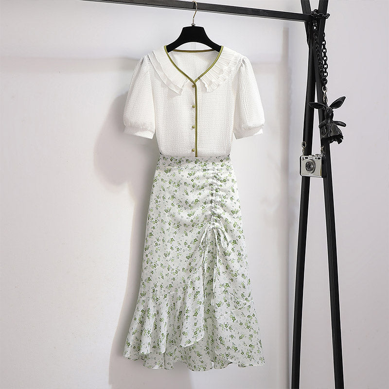 Fresh Sage Ditsy Floral Two-Piece Co-ord Set