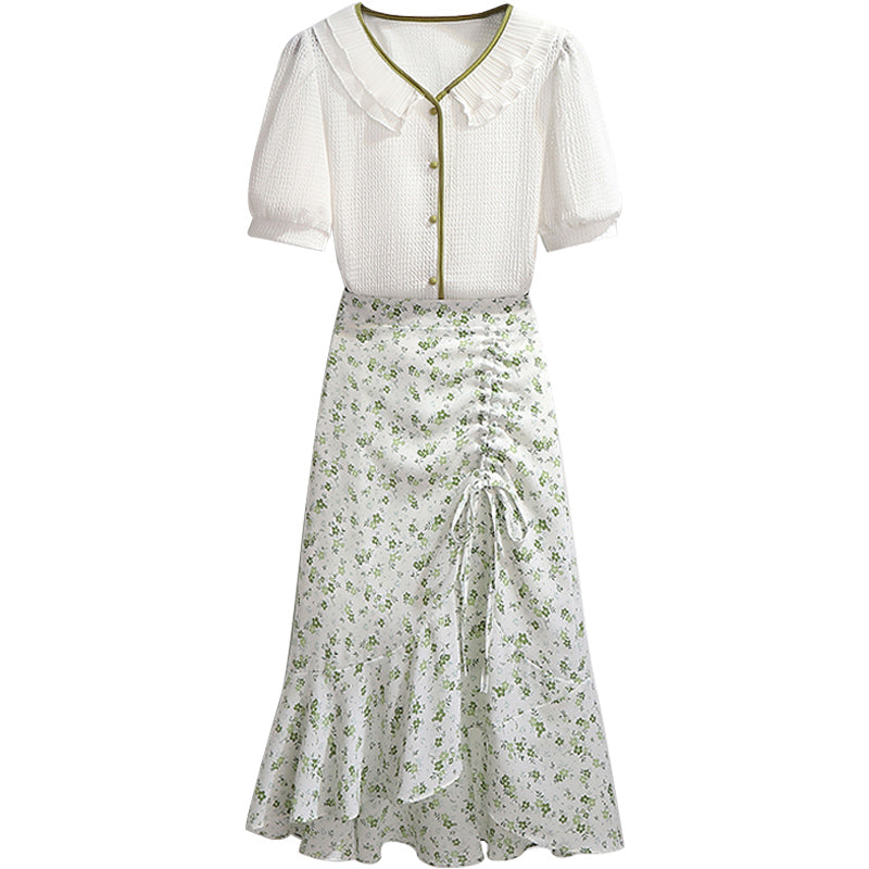 Fresh Sage Ditsy Floral Two-Piece Co-ord Set