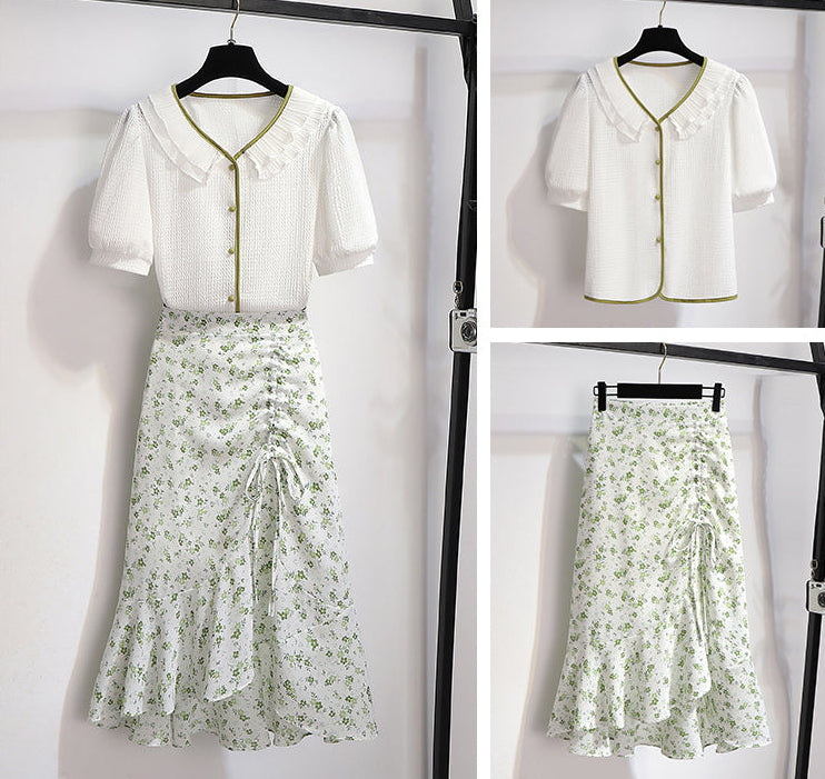 Fresh Sage Ditsy Floral Two-Piece Co-ord Set