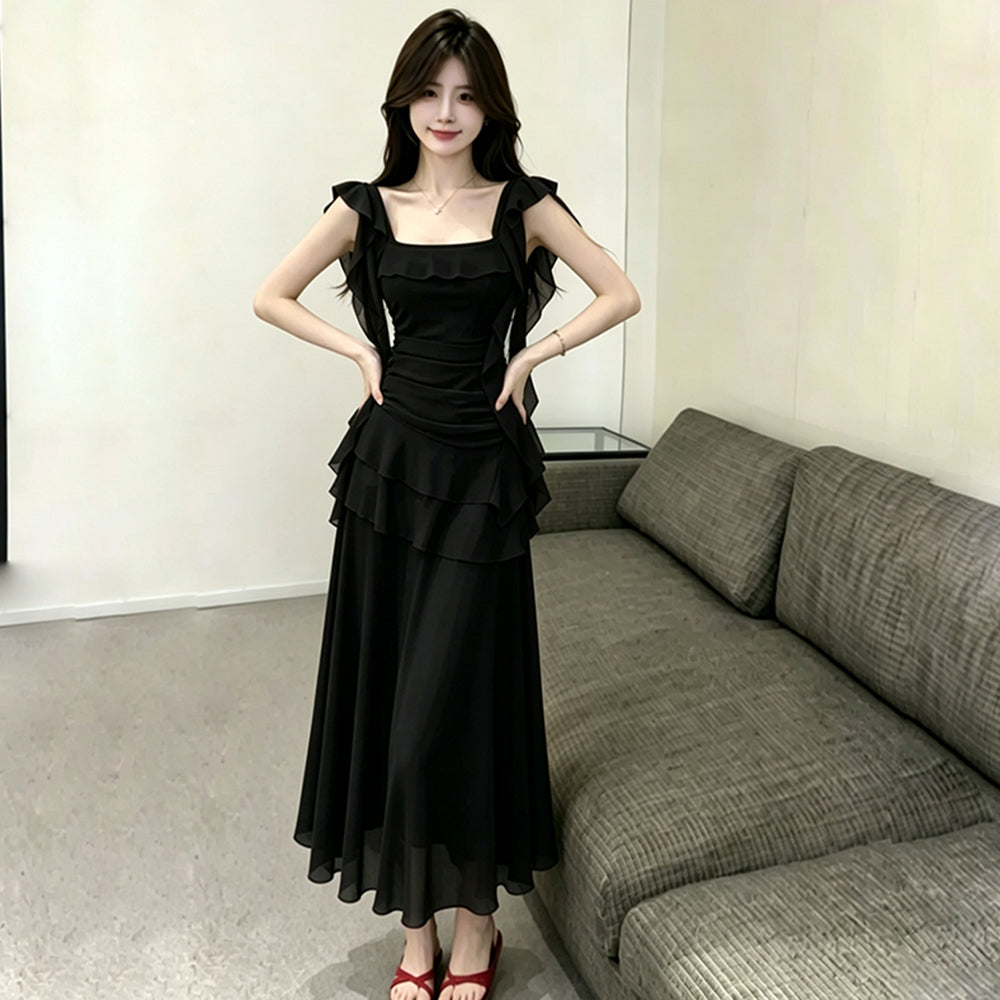 Juliet Cascade Chiffon Dress