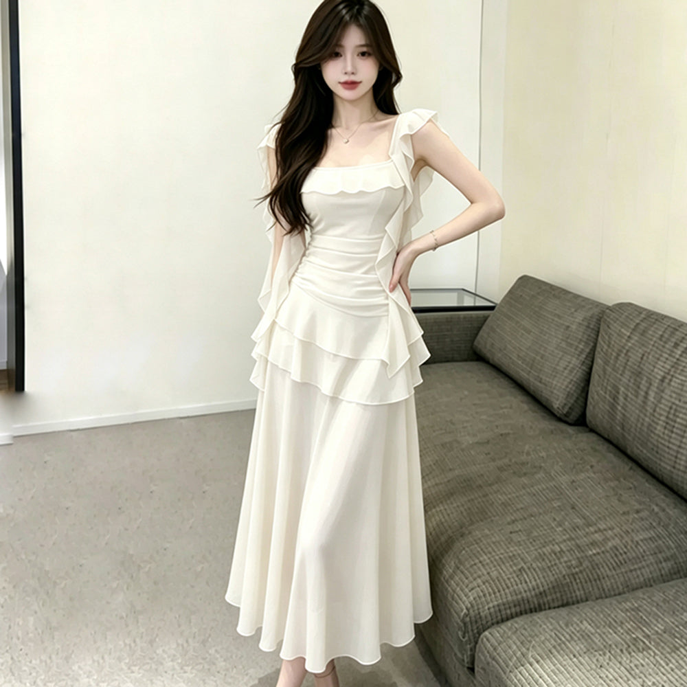 Juliet Cascade Chiffon Dress