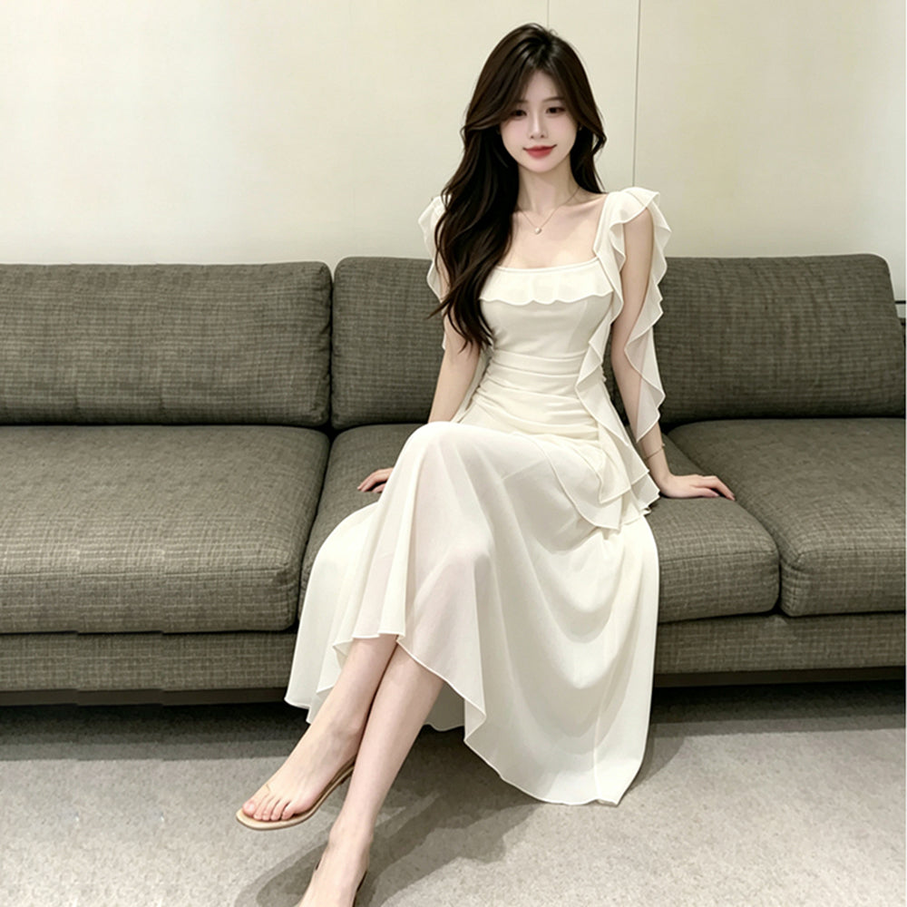 Juliet Cascade Chiffon Dress