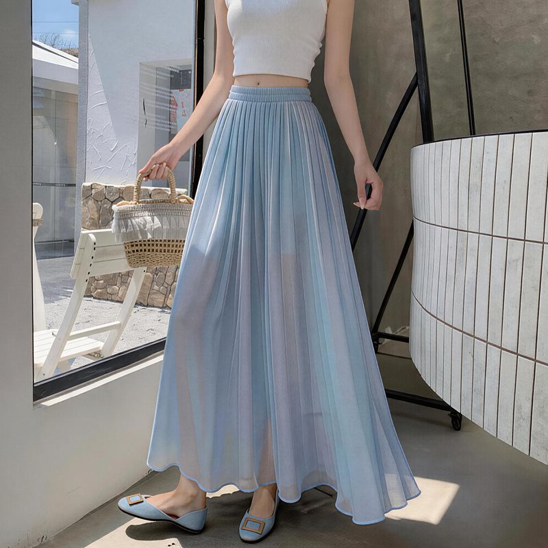 Korean Style High-Waist A-line Skirt