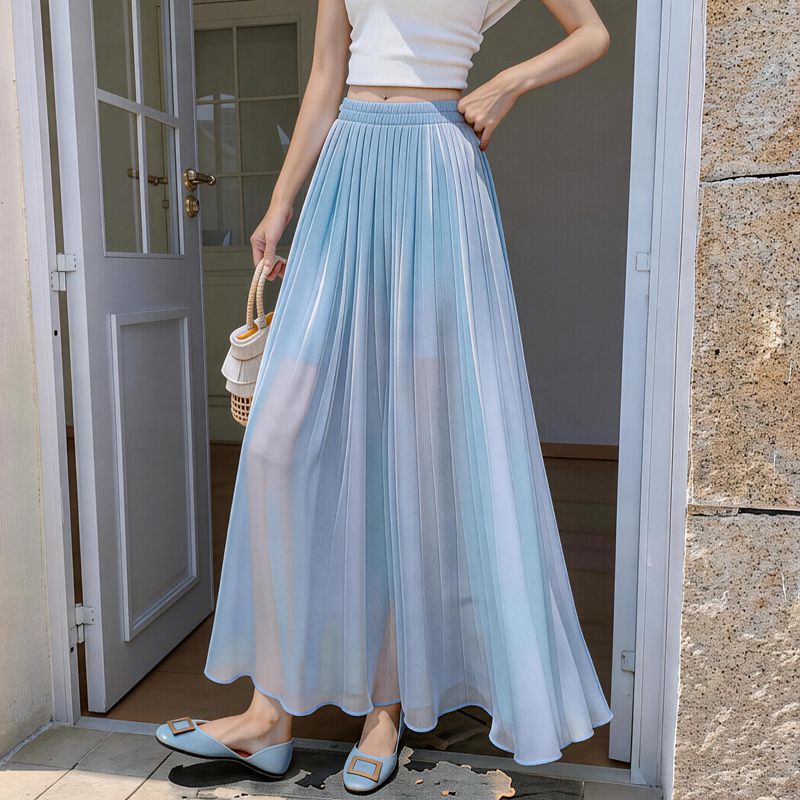 Korean Style High-Waist A-line Skirt