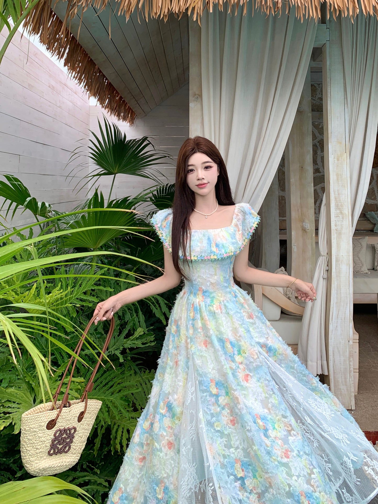 Off-Shoulder Pastle Sundress