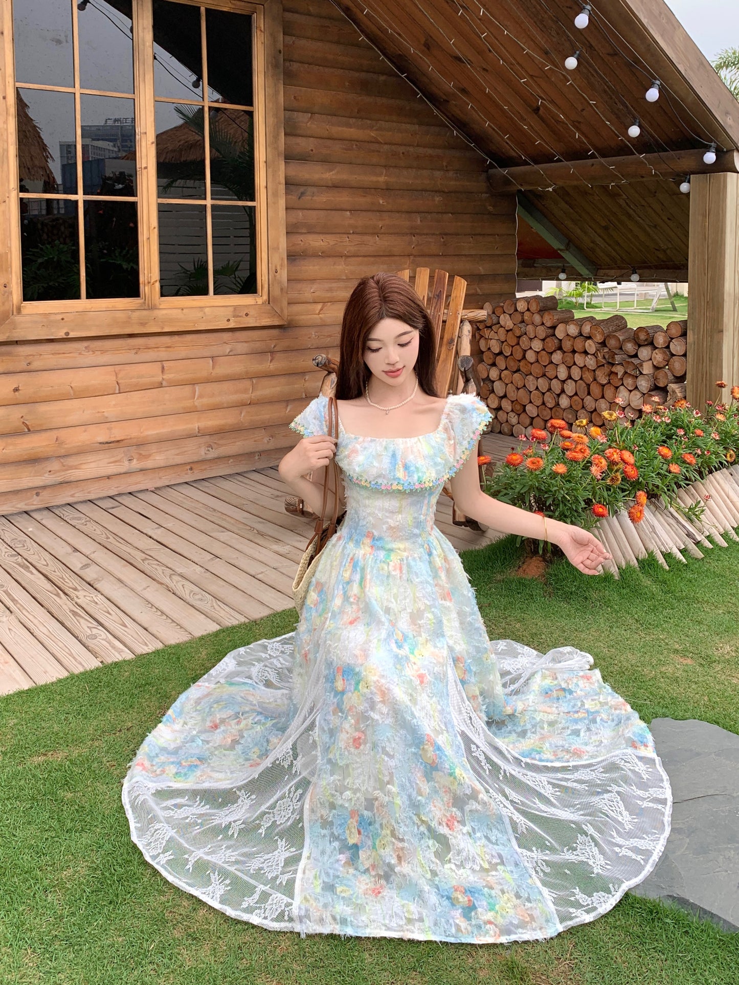 Off-Shoulder Pastle Sundress