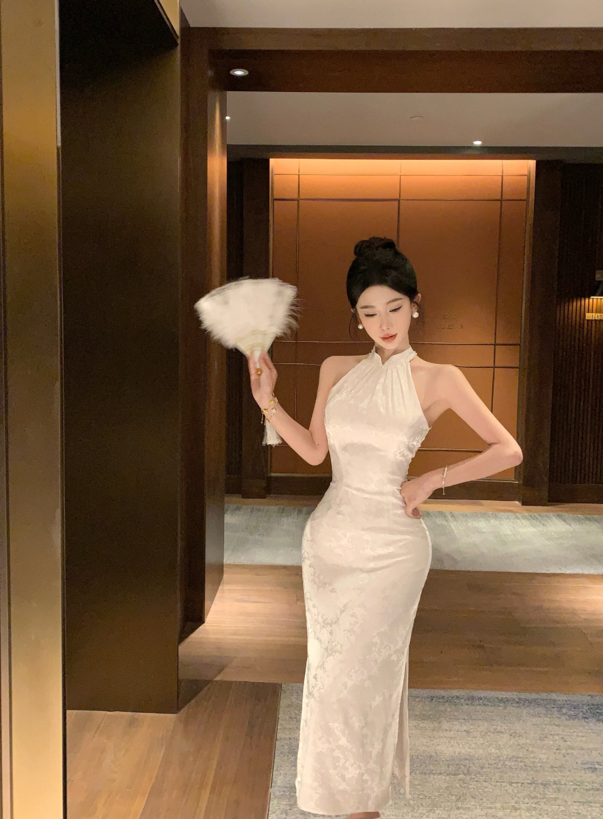 Lotus Modern Cheongsam Dress