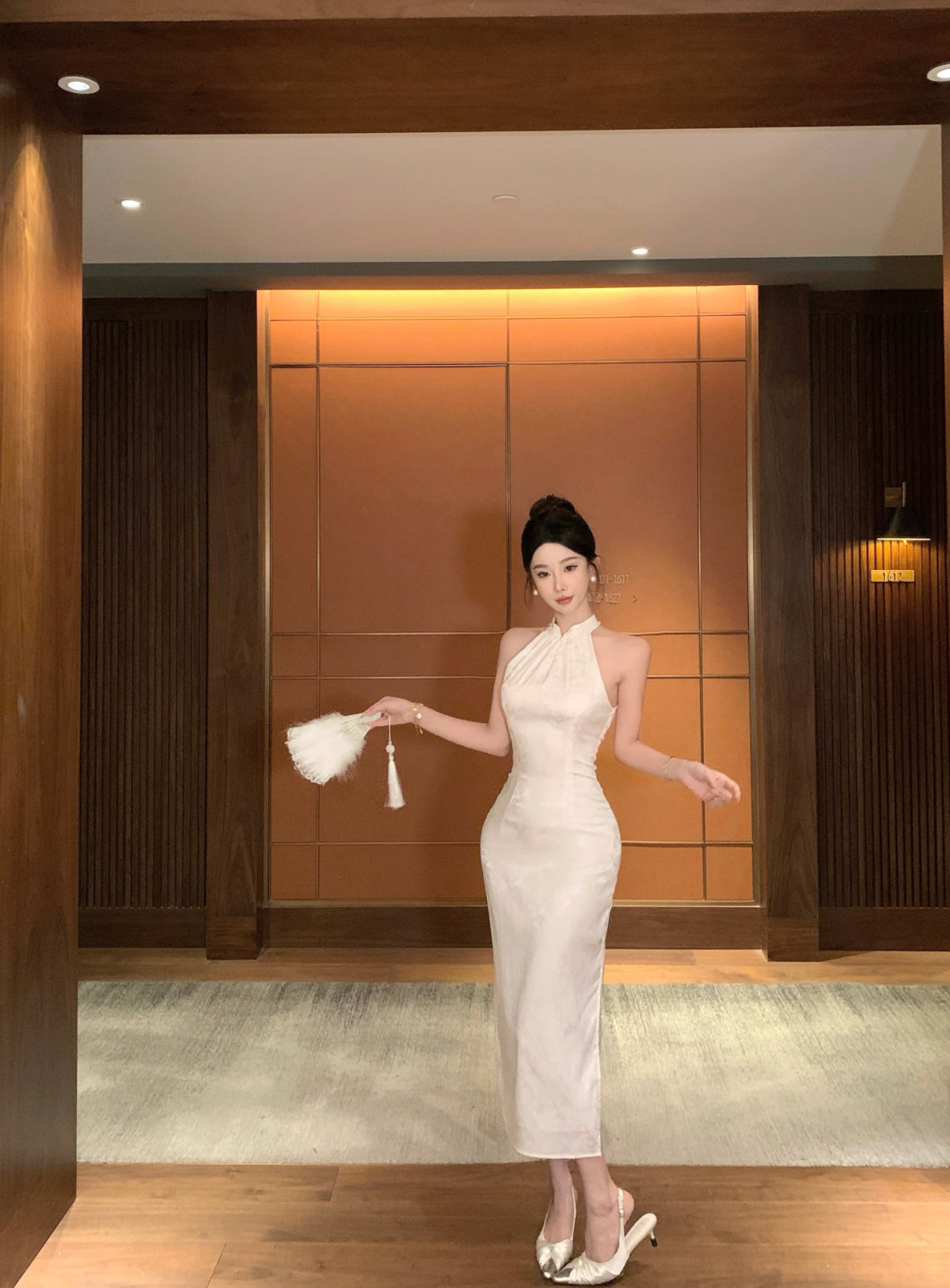 Lotus Modern Cheongsam Dress