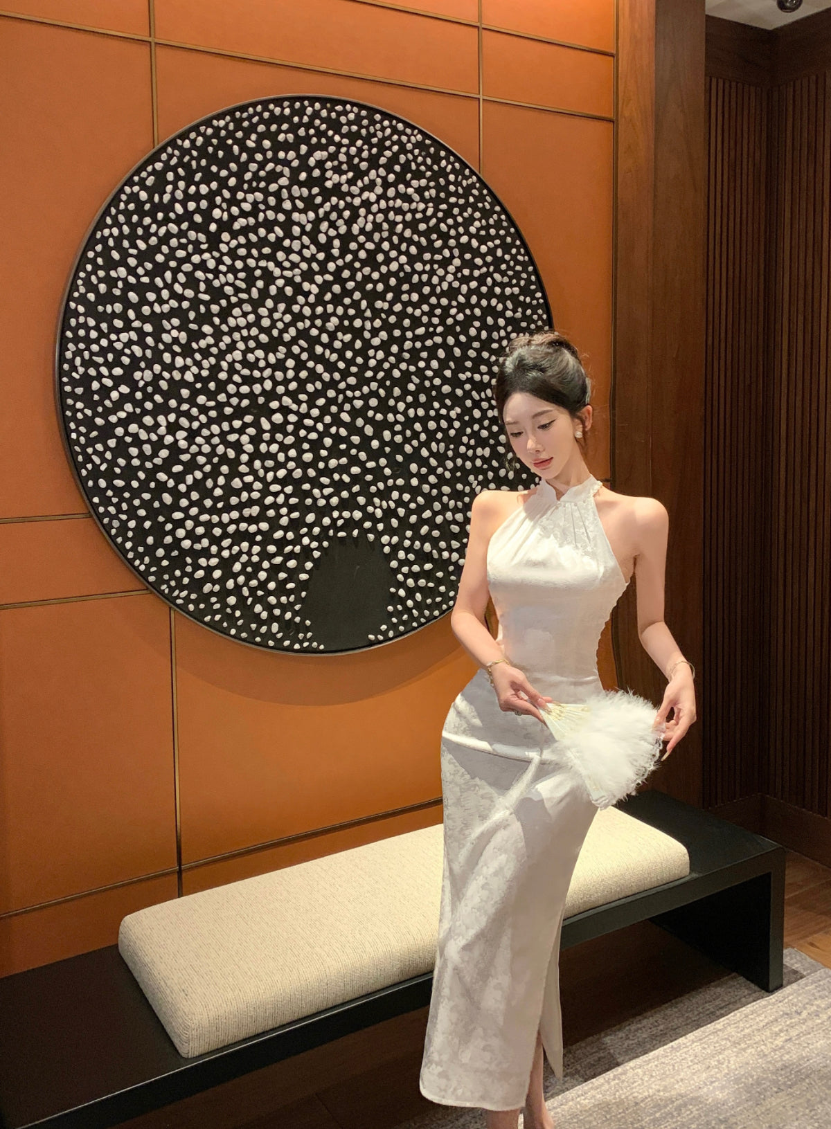Lotus Modern Cheongsam Dress