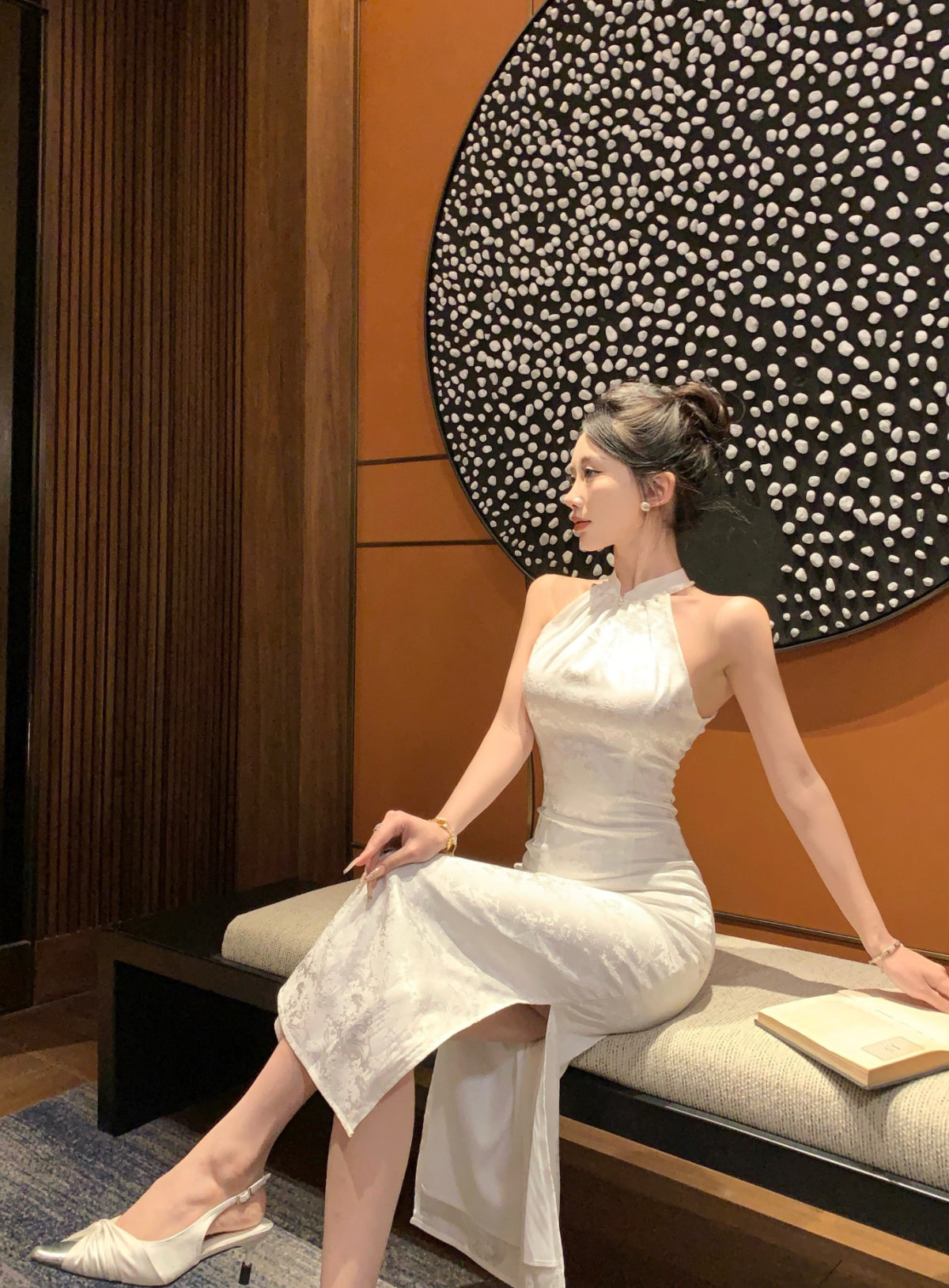 Lotus Modern Cheongsam Dress