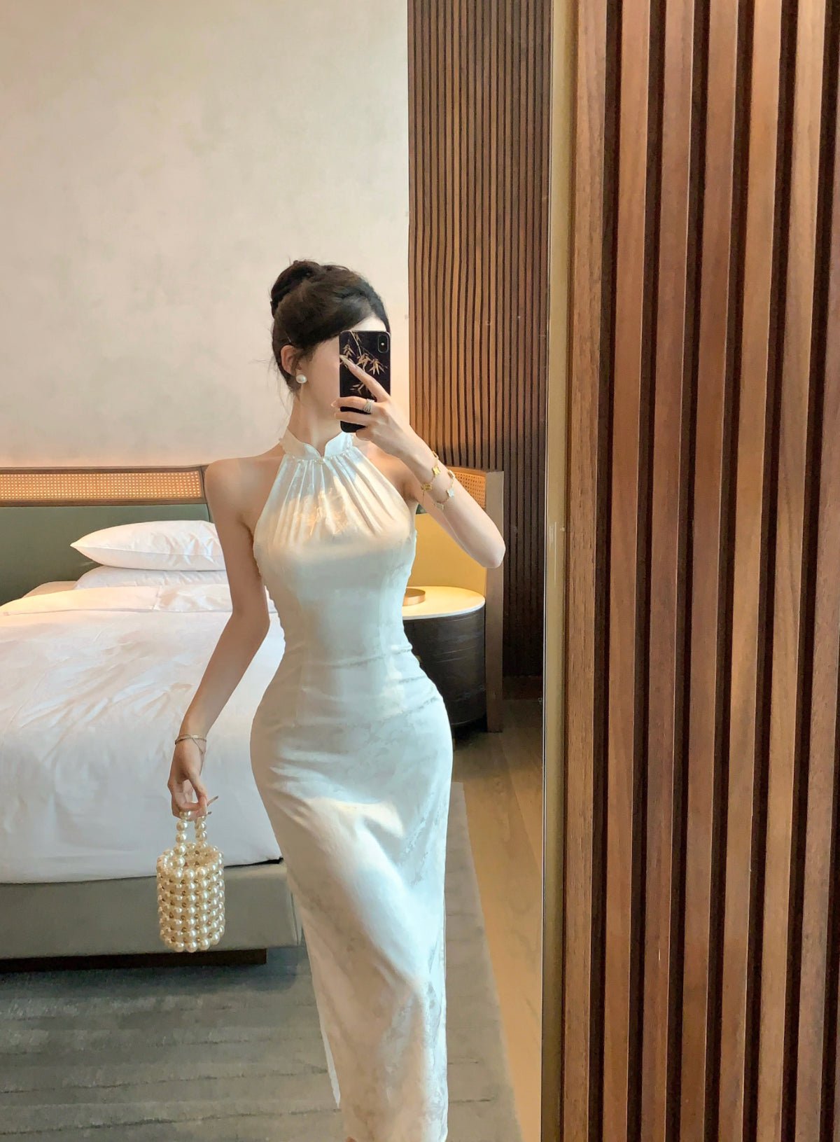 Lotus Modern Cheongsam Dress