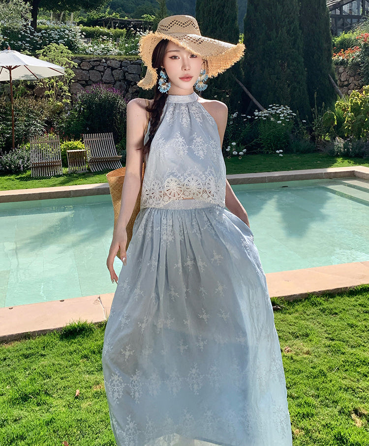 Meadow Breeze Floral Lace Co-ord Set