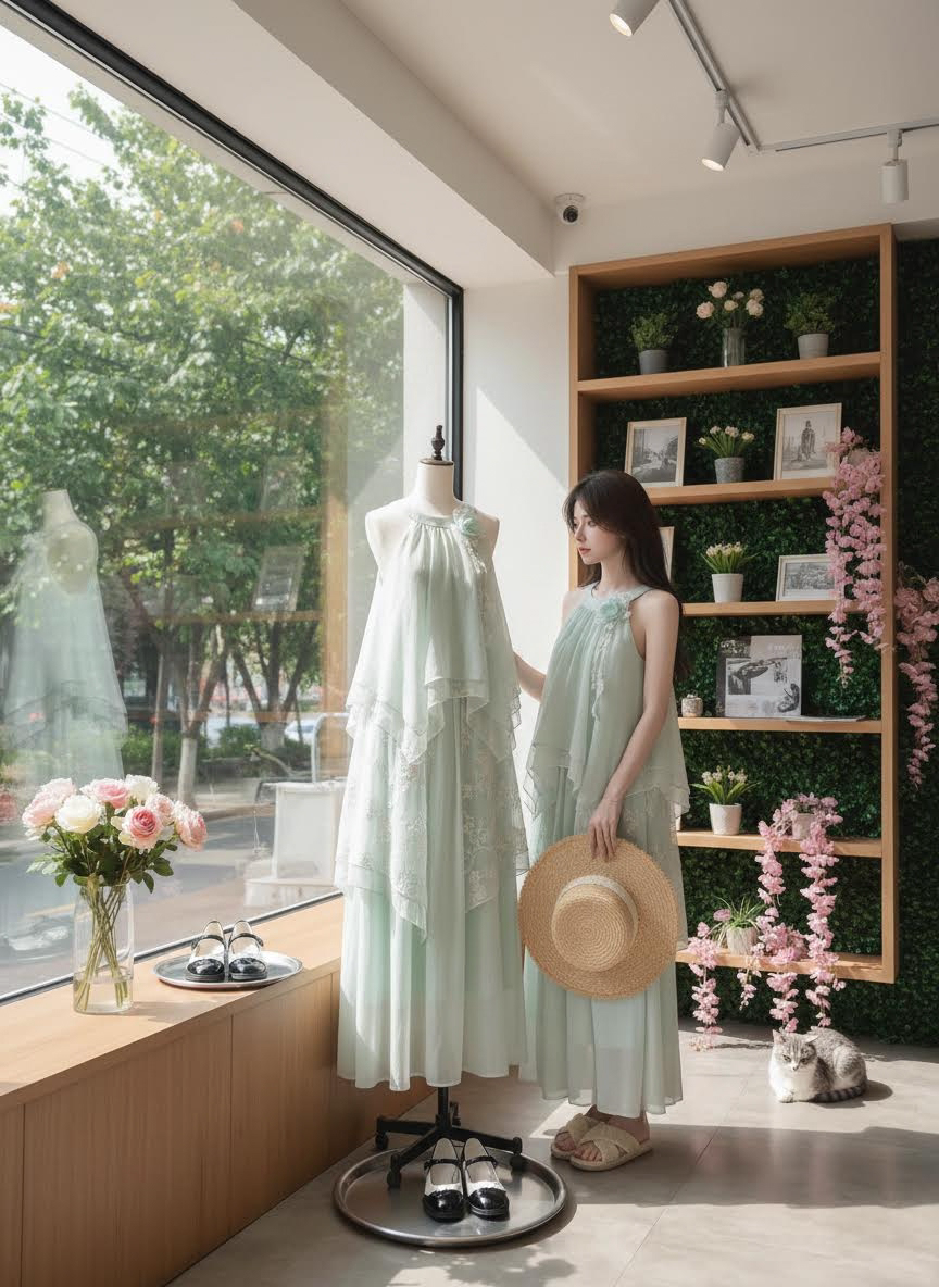 Morning Dew Halter Maxi Dress