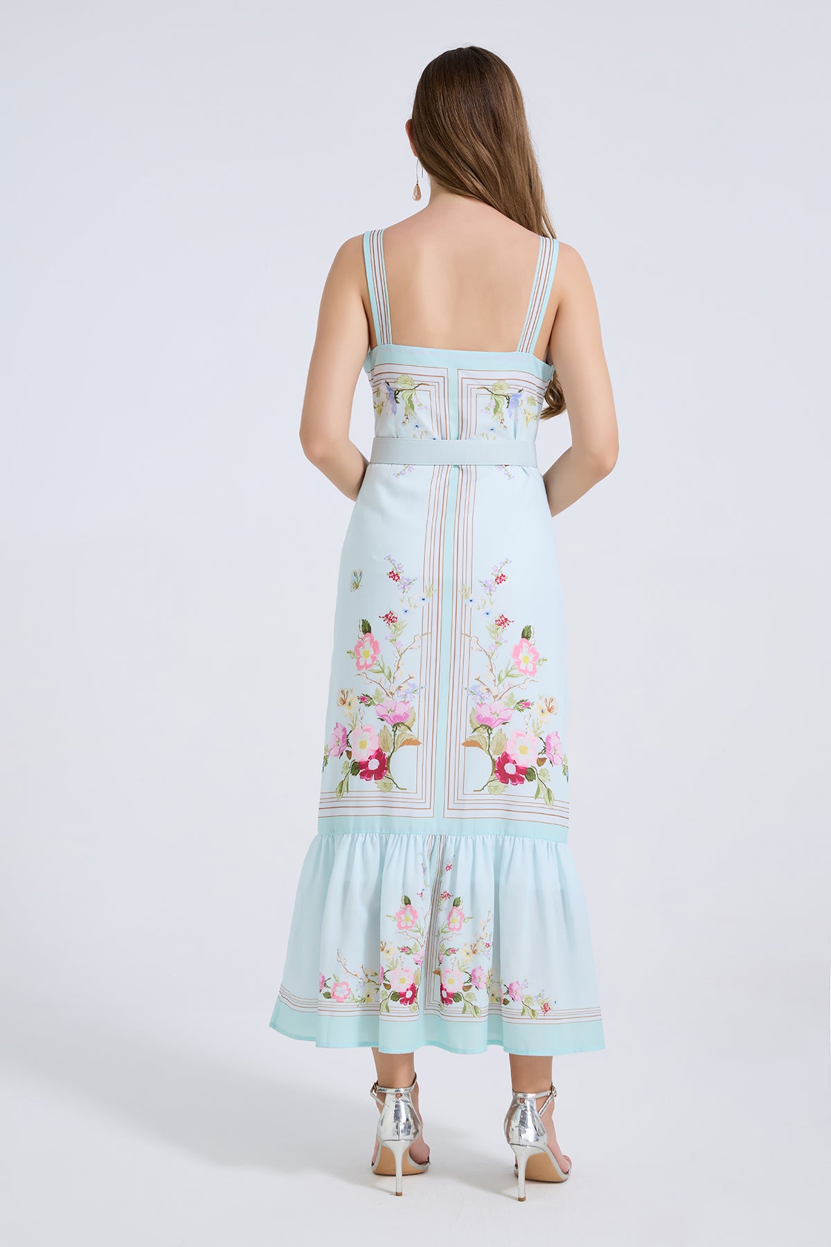 Floral Embroidered Midi Dress