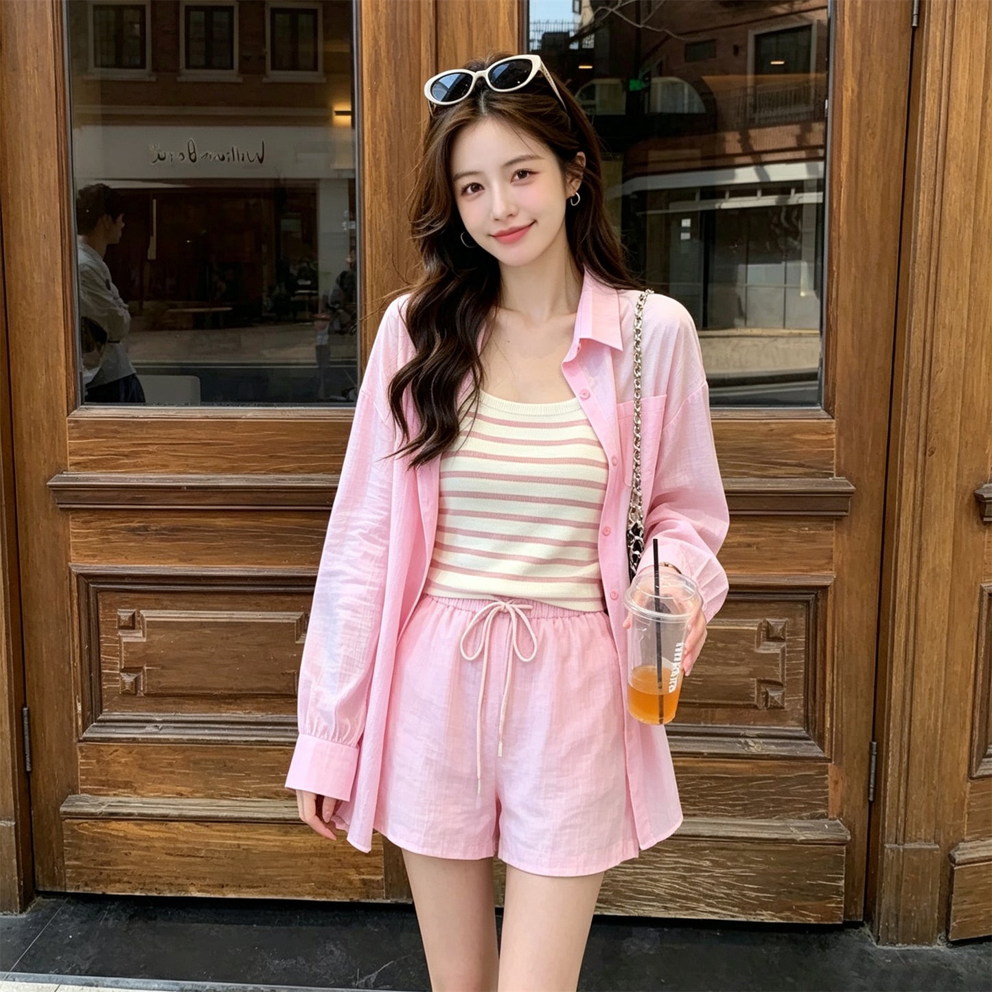 Pastel Pink Summer Breeze 3-Piece Co-Ord Set
