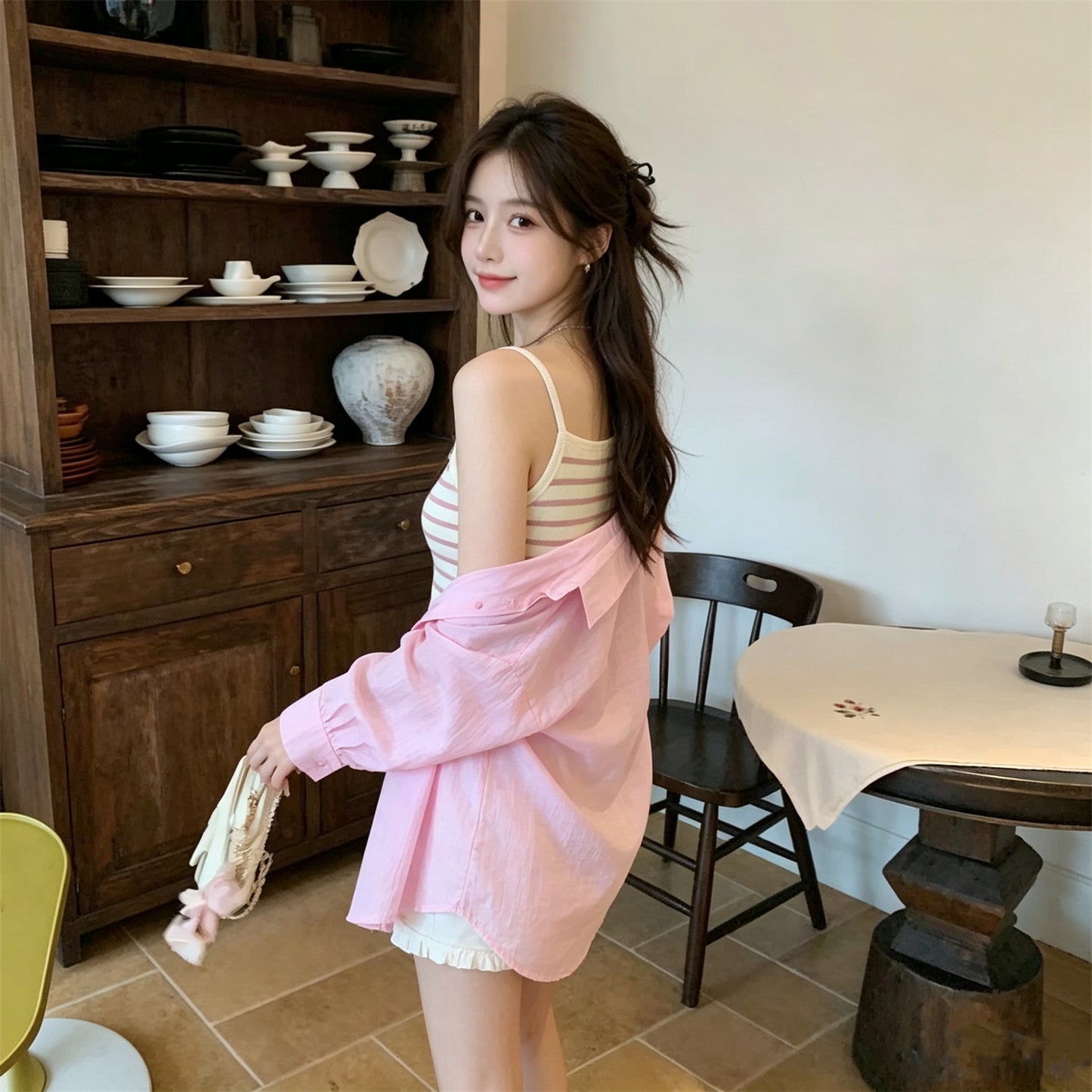 Pastel Pink Summer Breeze 3-Piece Co-Ord Set